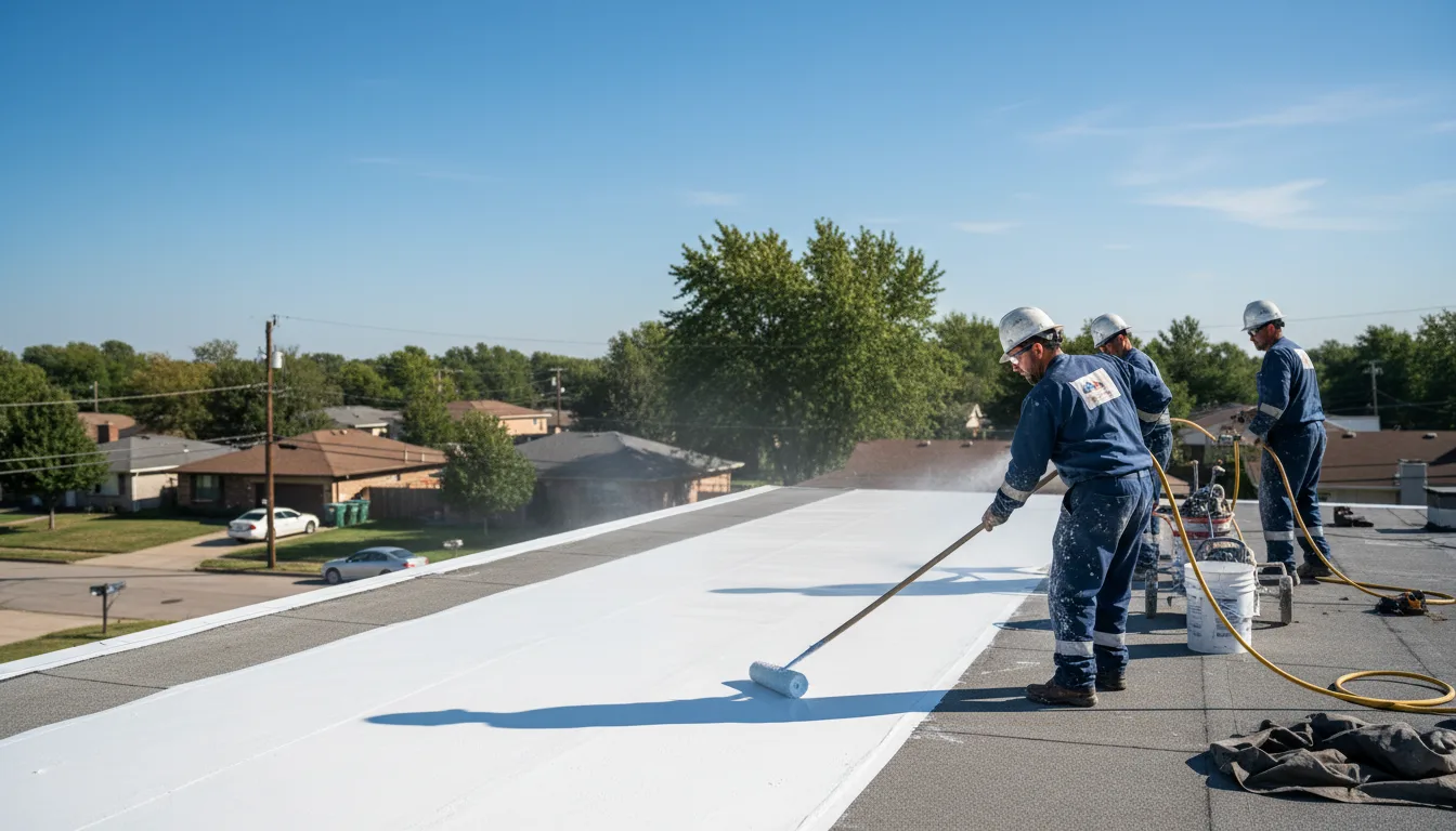 Commercial roof coating in Portage, OH near me